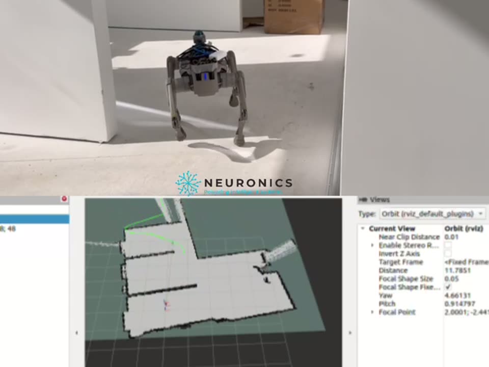 Autonomous Robotic Dog Building Scan at 0:18